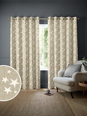 Emily Bond Natural St Maws Made to Measure 100% Cotton Curtains - Image 1 of 6