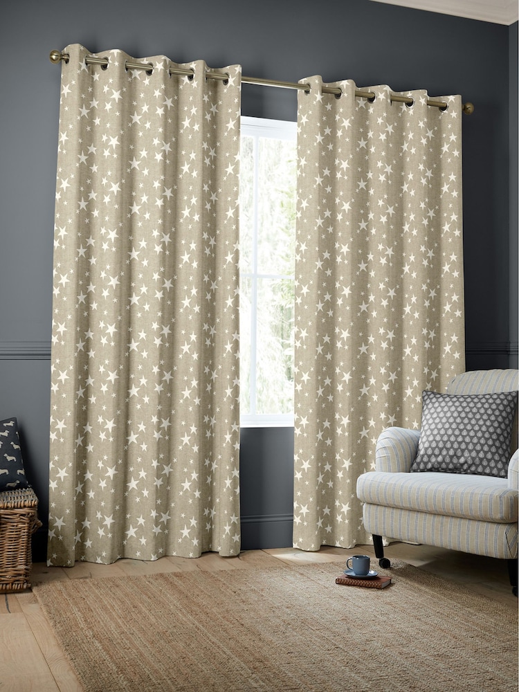 Emily Bond Natural St Maws Made to Measure 100% Cotton Curtains - Image 2 of 6
