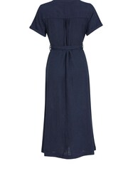 Celtic & Co. Blue Linen Button Through Dress - Image 4 of 9