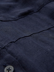 Celtic & Co. Blue Linen Button Through Dress - Image 7 of 9