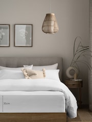 White Brushed 100% Cotton Supersoft Deep Fitted Sheet - Image 3 of 5