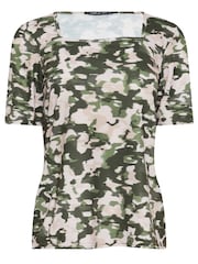 M&Co Green Square Neck Top - Image 5 of 5