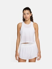 Weiß - Nike Dri-fit One Klassisches, atmungsaktives Trägertop - Bild 1 von 7