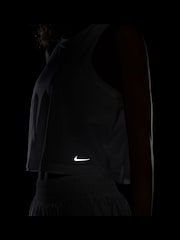 Weiß - Nike Dri-fit One Klassisches, atmungsaktives Trägertop - Bild 7 von 7