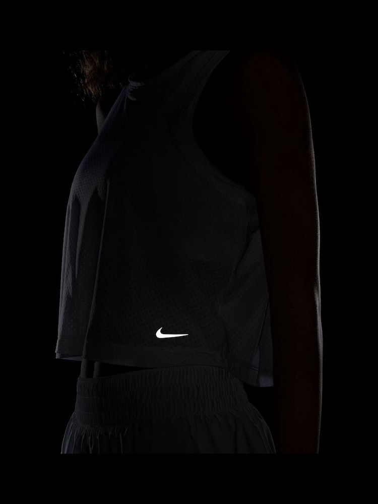 Weiß - Nike Dri-fit One Klassisches, atmungsaktives Trägertop - Bild 7 von 7