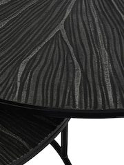 Libra Interiors Set of 2 Black Pelham Nesting Coffee Tables - Image 4 of 4
