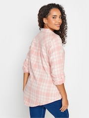 M&Co Pink Boyfriend Petite Checked Shirt - Image 3 of 4