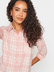 M&Co Pink Boyfriend Petite Checked Shirt - Image 4 of 4