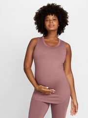 Nike Brown Maternity One Tank Top - Image 1 of 7