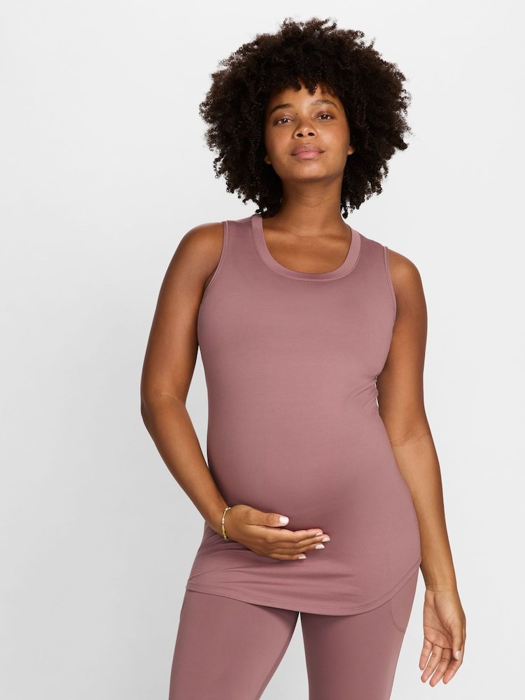 Nike Brown Maternity One Tank Top - Image 1 of 7