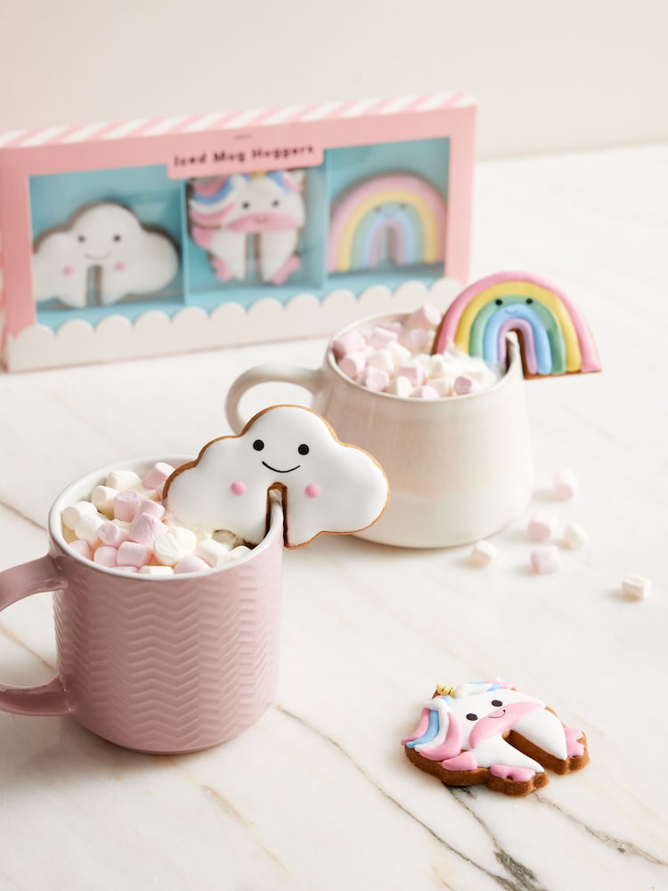 Christmas Unicorn Biscuit Mug Huggers Set of 3 - Image 1 of 4