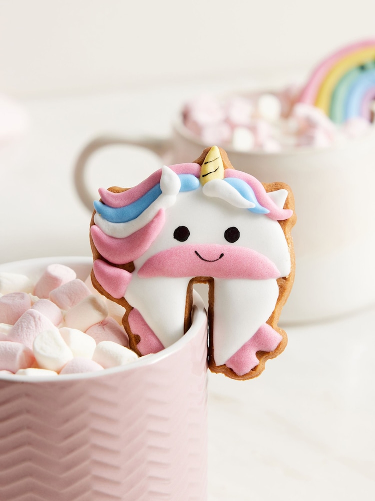Christmas Unicorn Biscuit Mug Huggers Set of 3 - Image 2 of 4