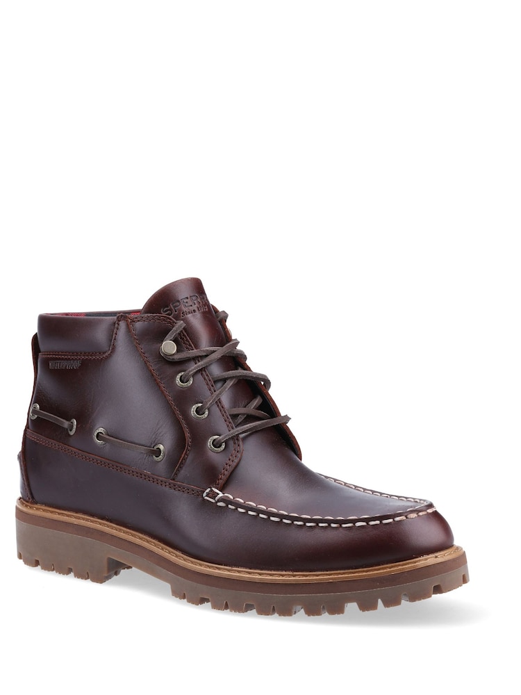 Sperry Brown Authentic Original Lug Chukka Boots - Image 2 of 4