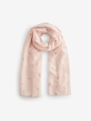 Blush Pink Foil Lightweight Scarf - Image 1 of 3