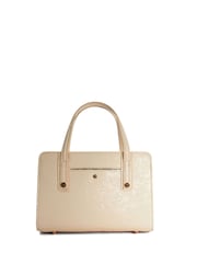 Dune London Cream Dinkydenbeigh Mini Branded Handle Tote Bag - Image 2 of 6