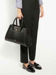 Dune London Black Daitlyn Structured Top Handle Handbag - Image 1 of 7