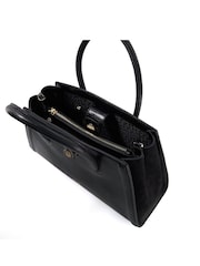 Черный - Dune London Daitlyn Structured Top Handle Handbag - Image 3 of 4