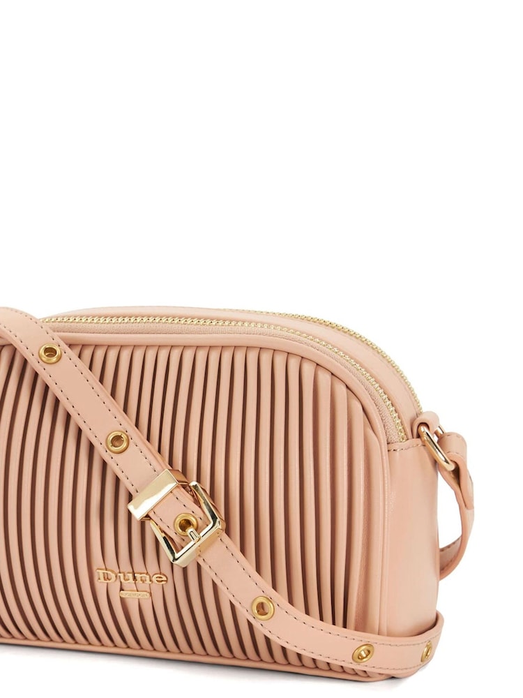 Dune London Pink Detail Pleat Cross-Body Mini Bag - Image 5 of 5