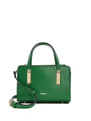 Dune London Green Chrome Dinkydenbeigh Mini Branded Handle Tote Bag - Image 2 of 5