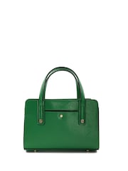 Dune London Green Chrome Dinkydenbeigh Mini Branded Handle Tote Bag - Image 3 of 5