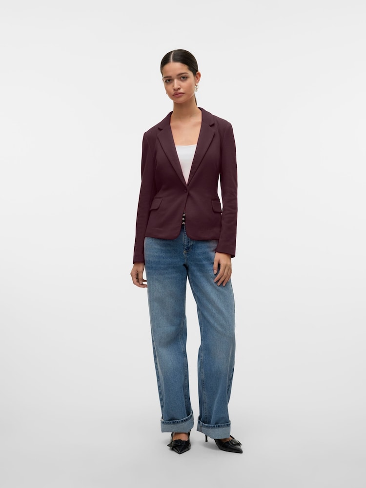 VERO MODA Red Fitted Blazer - Image 1 of 5 VERO MODA Red Fitted Blazer - Image 1 of 5