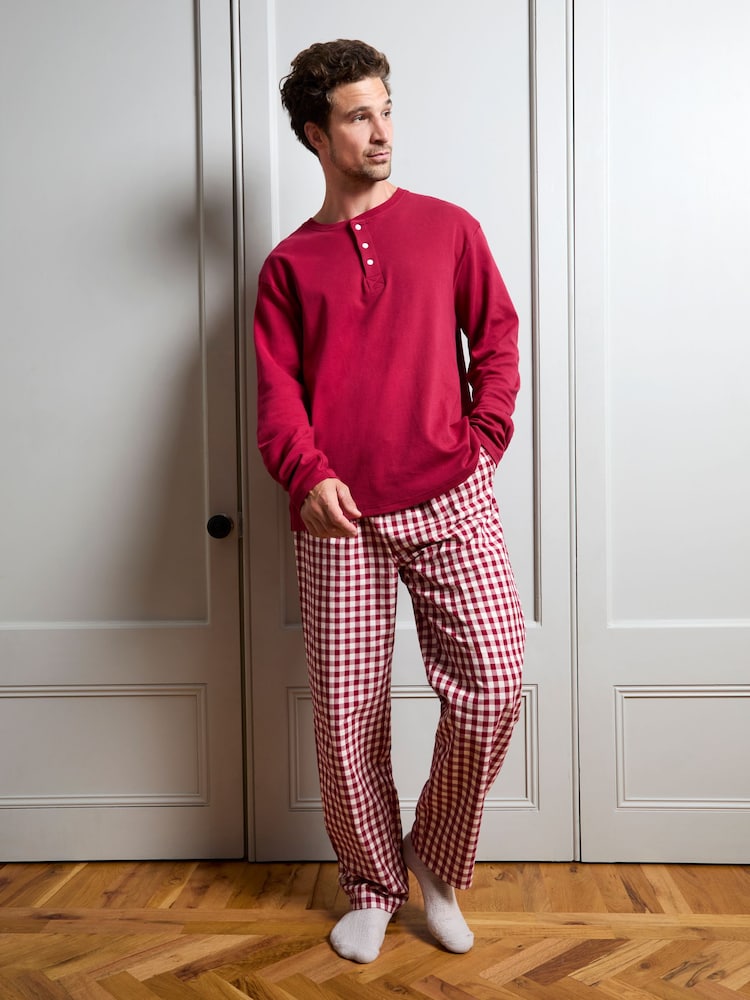 JoJo Maman Bébé Men's Christmas Pyjamas - Image 2 de 6