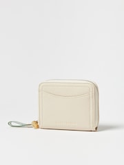 Oliver Bonas Cream Lola Zipped Purse - Image 1 of 5