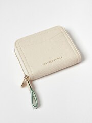 Oliver Bonas Cream Lola Zipped Purse - Image 4 of 5