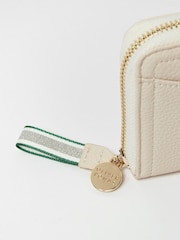Oliver Bonas Cream Lola Zipped Purse - Image 5 of 5