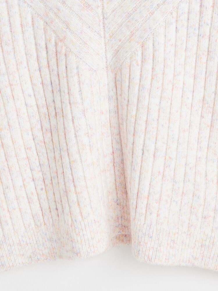 Oliver Bonas Pink Nepped Roll Neck Knitted Jumper - Image 8 of 8