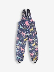 Salopette imperméable à imprimé licorne JoJo Maman Bébé - Image 5 de 7