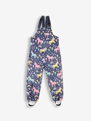Salopette imperméable à imprimé licorne JoJo Maman Bébé - Image 6 de 7