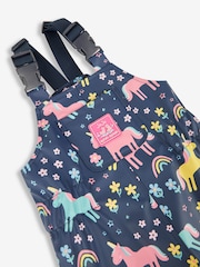 Salopette imperméable à imprimé licorne JoJo Maman Bébé - Image 7 de 7