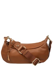 Cultured London Tan Brown Nuala Leather Cross-Body Bag - Image 3 of 6