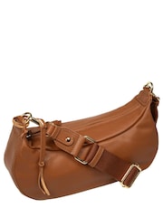 Cultured London Tan Brown Nuala Leather Cross-Body Bag - Image 4 of 6