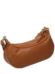 Cultured London Tan Brown Nuala Leather Cross-Body Bag - Image 5 of 6