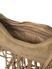 Cultured London Natural Alondra Suede Evening and Clutch Bag - Image 10 of 10