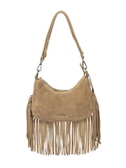 Cultured London Natural Alondra Suede Evening and Clutch Bag - Image 6 of 10