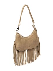 Cultured London Natural Alondra Suede Evening and Clutch Bag - Image 7 of 10