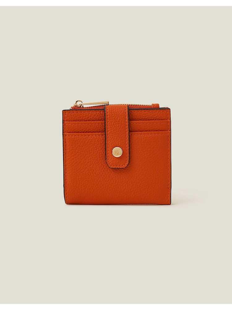 Accessorize Orange Zip Card Holder Purse - Image 1 of 2 Accessorize Orange Zip Card Holder Purse - Image 1 of 2