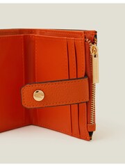 Accessorize Orange Zip Card Holder Purse - Image 2 of 2