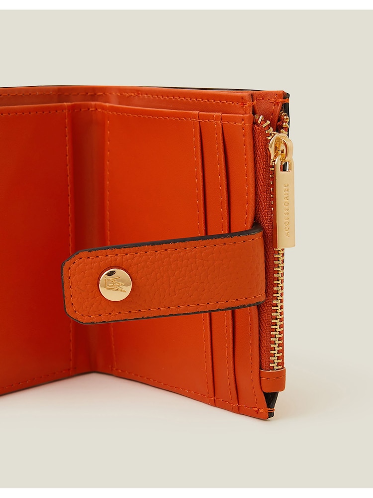 Accessorize Orange Zip Card Holder Purse - Image 2 of 2