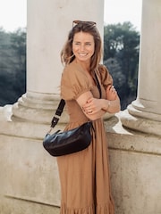 Cultured London Brown Nuala Leather Cross-Body Bag - Image 3 of 7