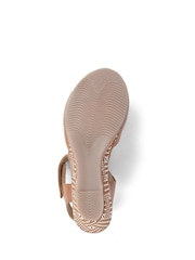 Van Dal Brown Dual Strap Leather Sandals - Image 4 of 9