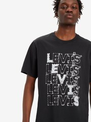 Levi's® Zigzag Headline GD Caviar Short Sleeve Relaxed Fit T-Shirt - Image 3 of 6
