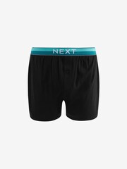 Black Bright Rainbow Waistband 10 pack 100% Cotton Boxers - Image 11 of 13