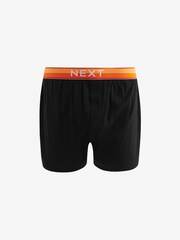 Black Bright Rainbow Waistband 10 pack 100% Cotton Boxers - Image 2 of 13