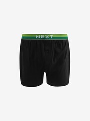 Black Bright Rainbow Waistband 10 pack 100% Cotton Boxers - Image 5 of 13
