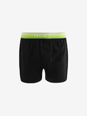 Black Bright Rainbow Waistband 10 pack 100% Cotton Boxers - Image 8 of 13
