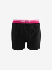 Black Bright Rainbow Waistband 10 pack 100% Cotton Boxers - Image 9 of 13